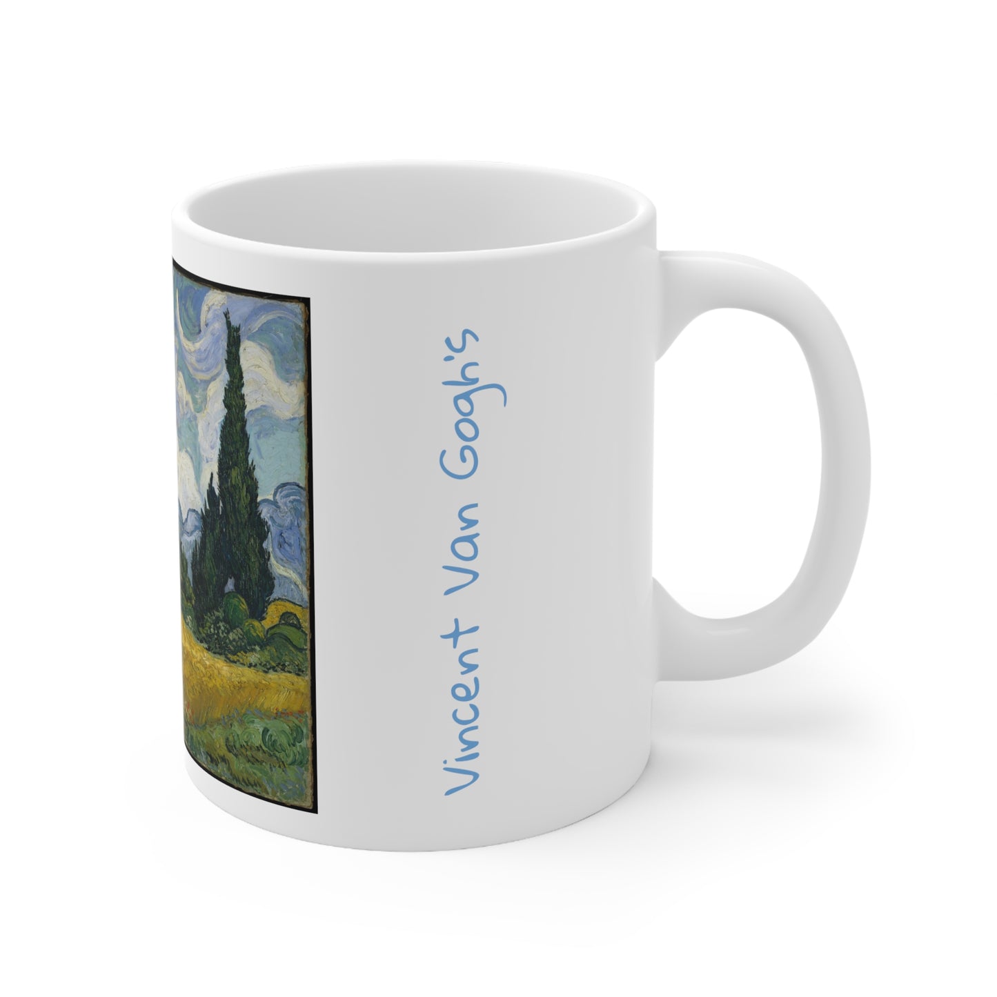 Vincent Van Gogh's- Wheat Field with Cypresses 11oz mug