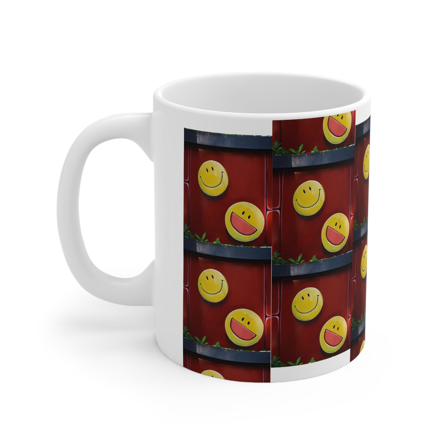 Happy Face Ceramic Mug 11oz