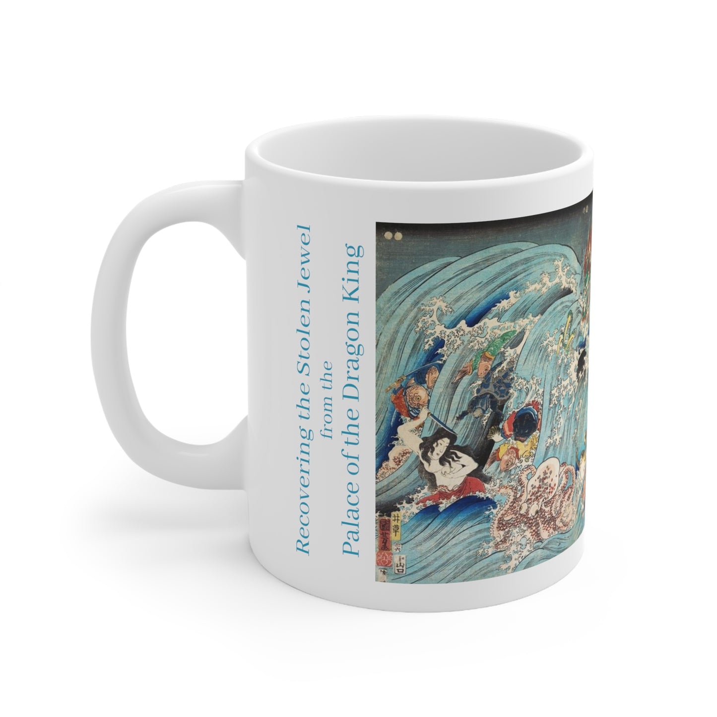 Utagawa Kuniyoshi's Recovering the Stolen Jewel from the Palace of the Dragon King 11oz mug