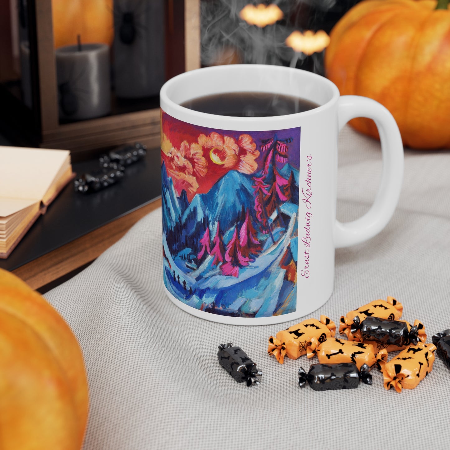 Ernst Ludwig Kirchner's Winter Landscape in Moonlight 11oz Mug