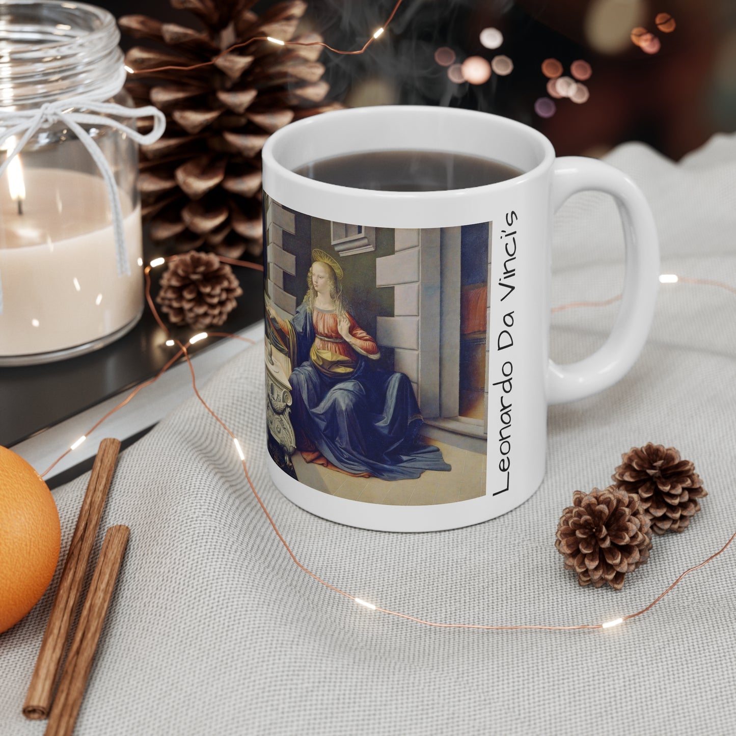 Leonardo Da Vinci's- The Annunciation 11oz mug