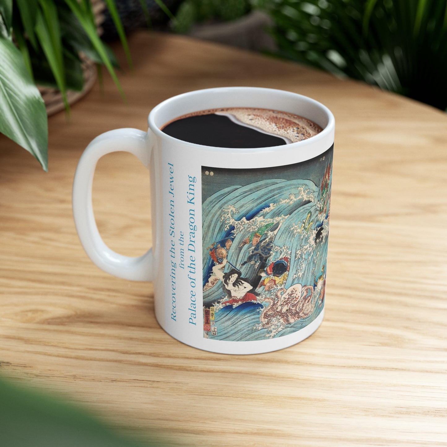 Utagawa Kuniyoshi's Recovering the Stolen Jewel from the Palace of the Dragon King 11oz mug