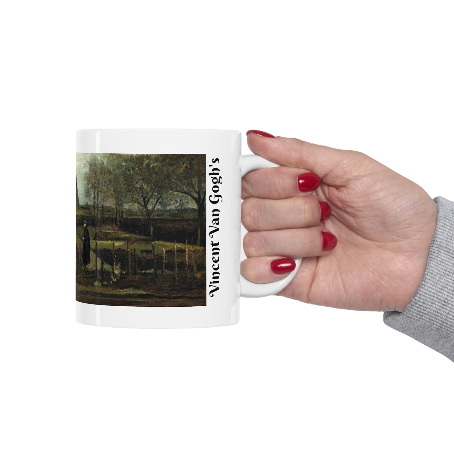 Vincent van Gogh's The Parsonage Garden at Nuenen 11oz mug