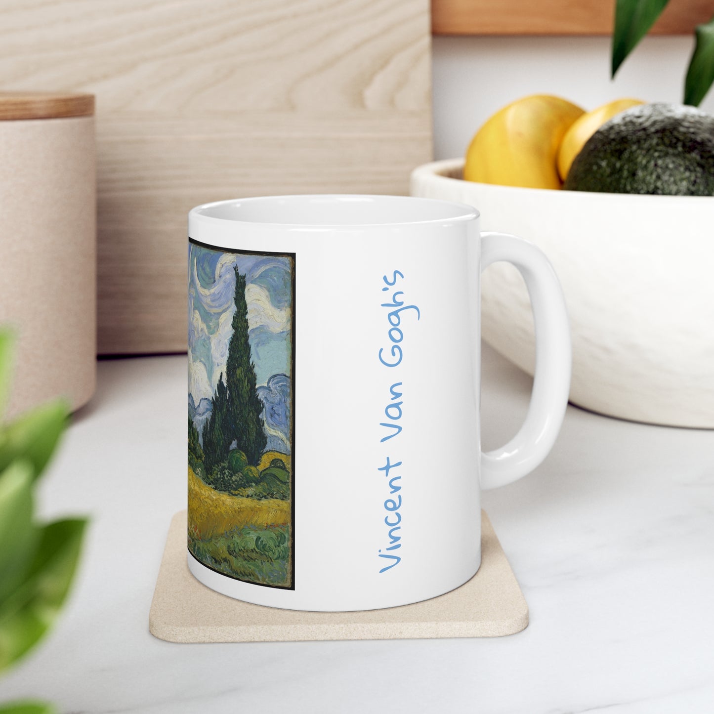 Vincent Van Gogh's- Wheat Field with Cypresses 11oz mug