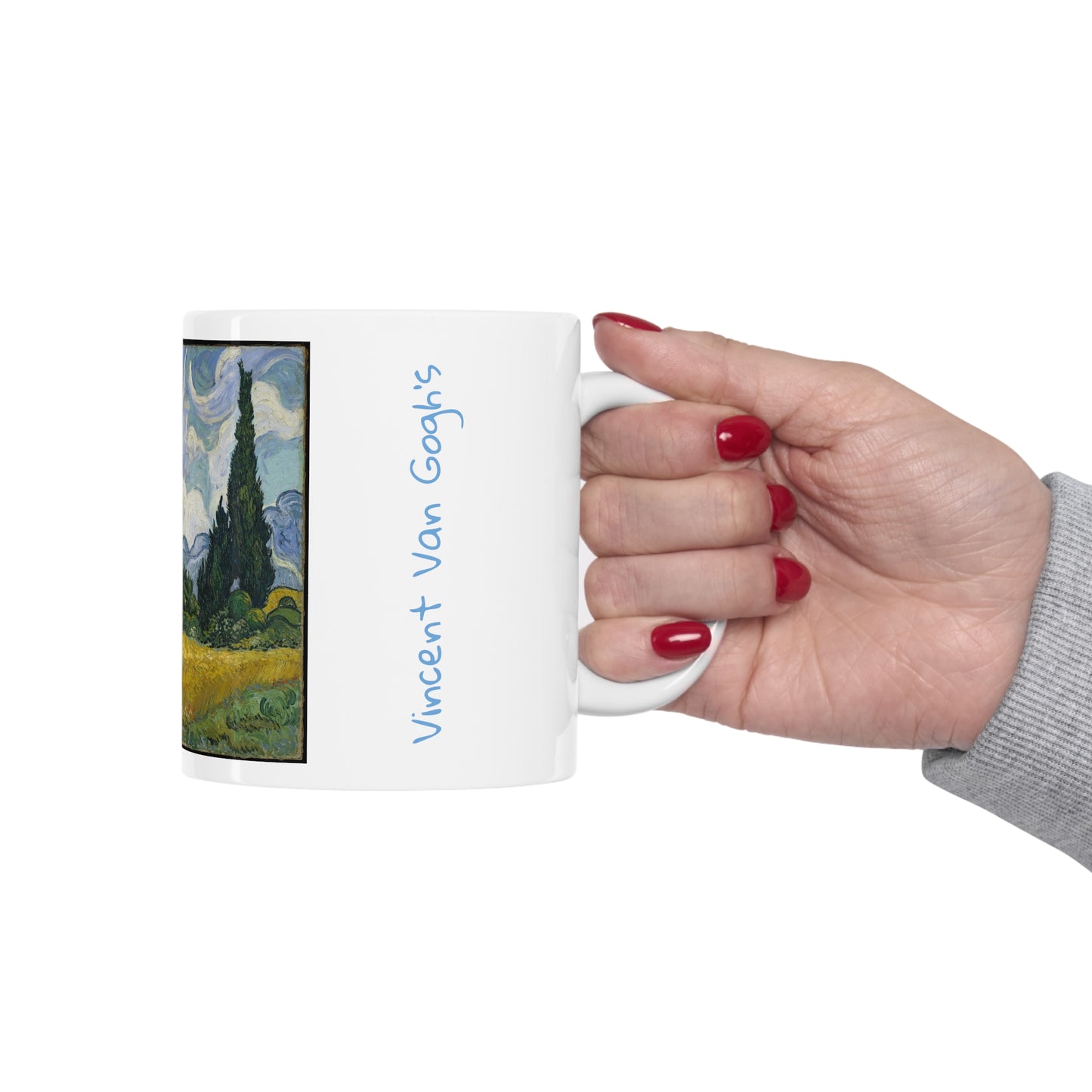 Vincent Van Gogh's- Wheat Field with Cypresses 11oz mug