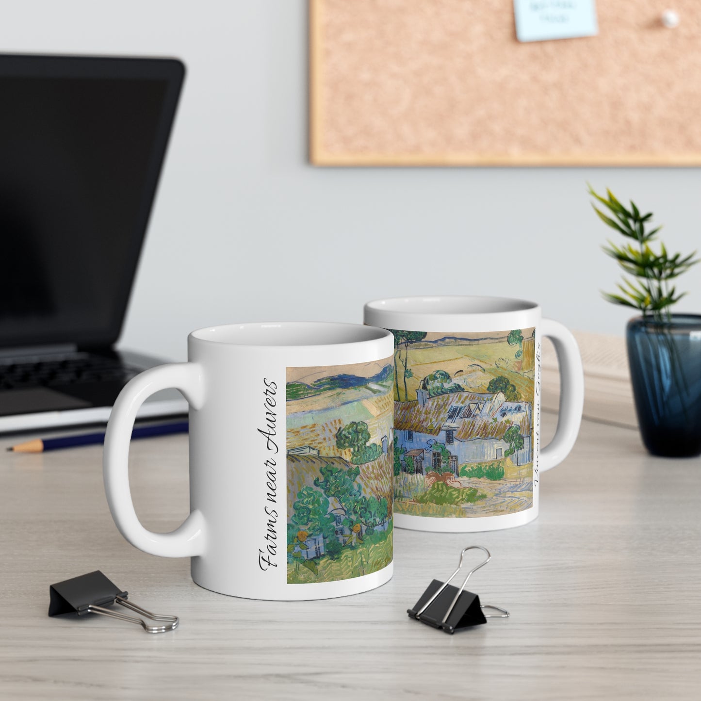 Vincent Van Gogh's- Farms near Auvers 11oz mug