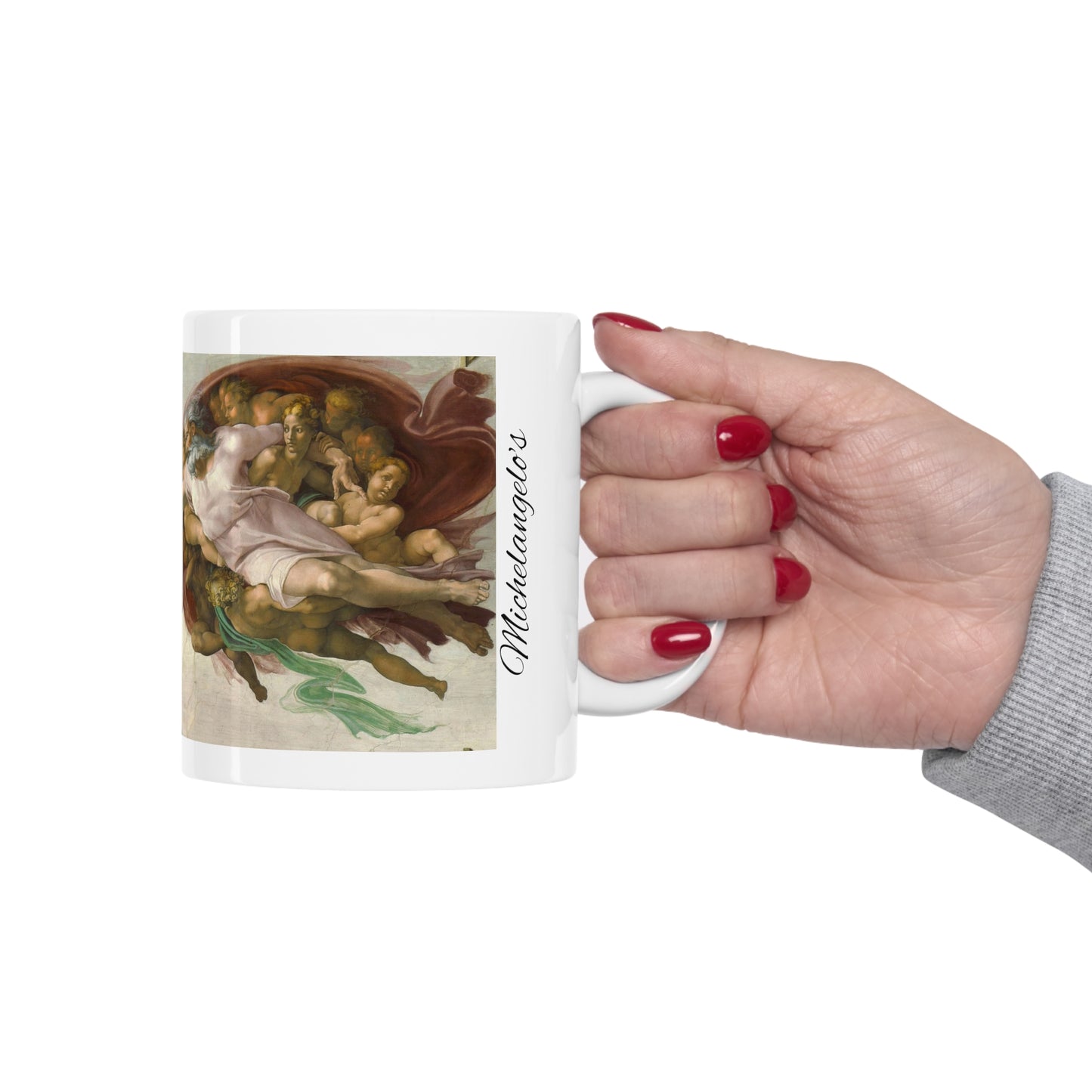 Michelangelo- Creation of Adam 11oz mug