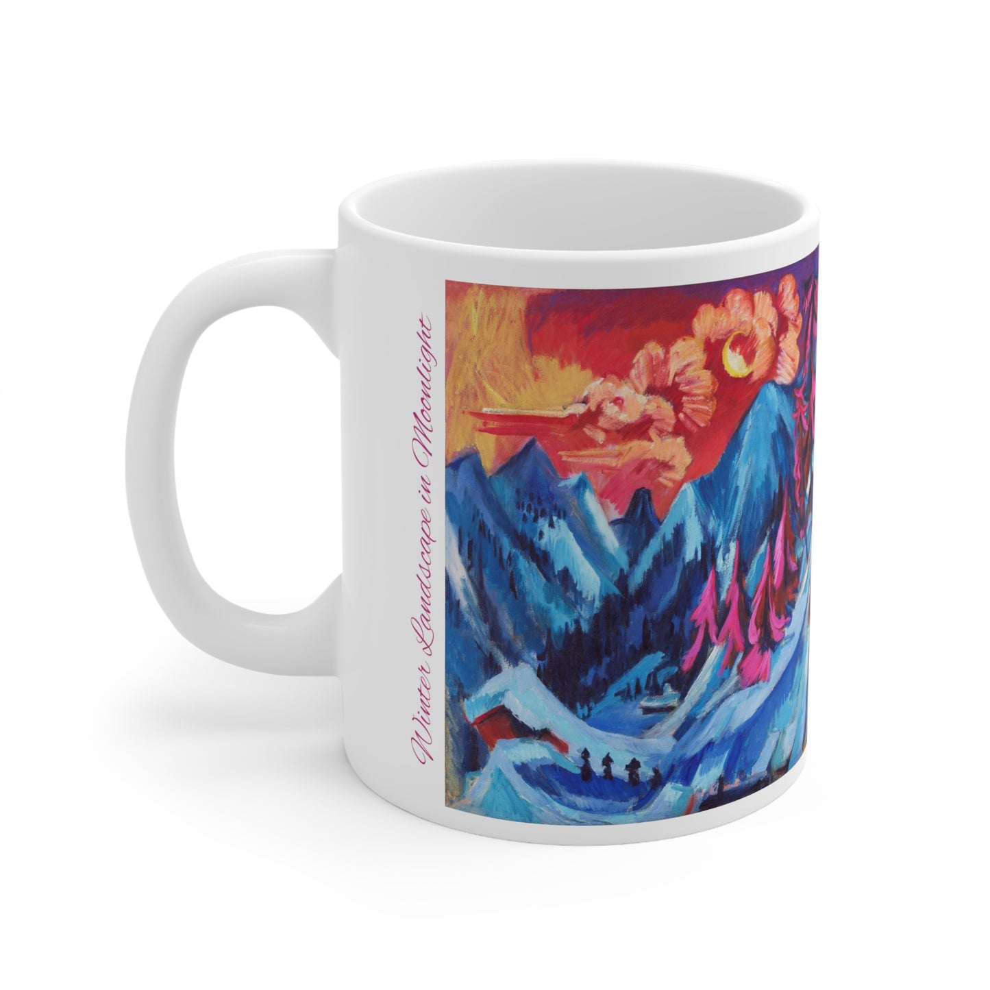 Ernst Ludwig Kirchner's Winter Landscape in Moonlight 11oz Mug