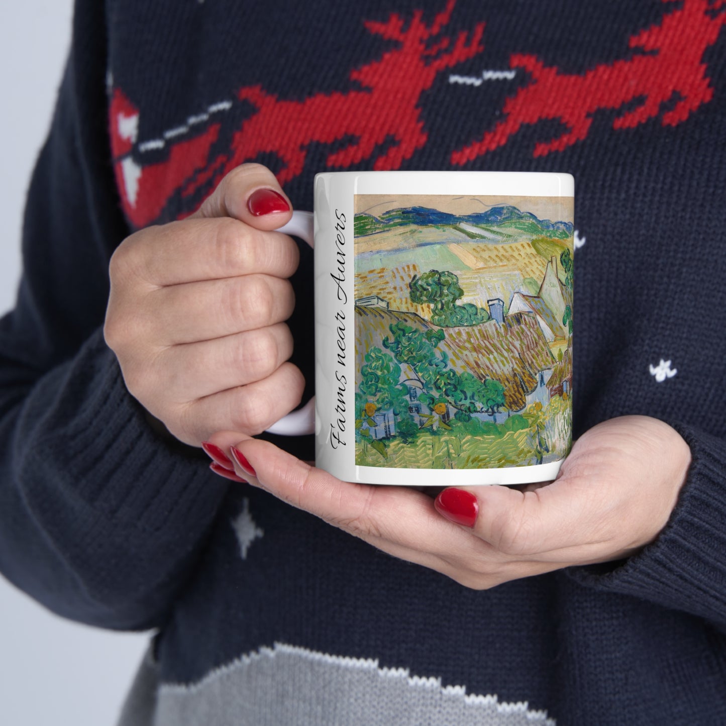 Vincent Van Gogh's- Farms near Auvers 11oz mug