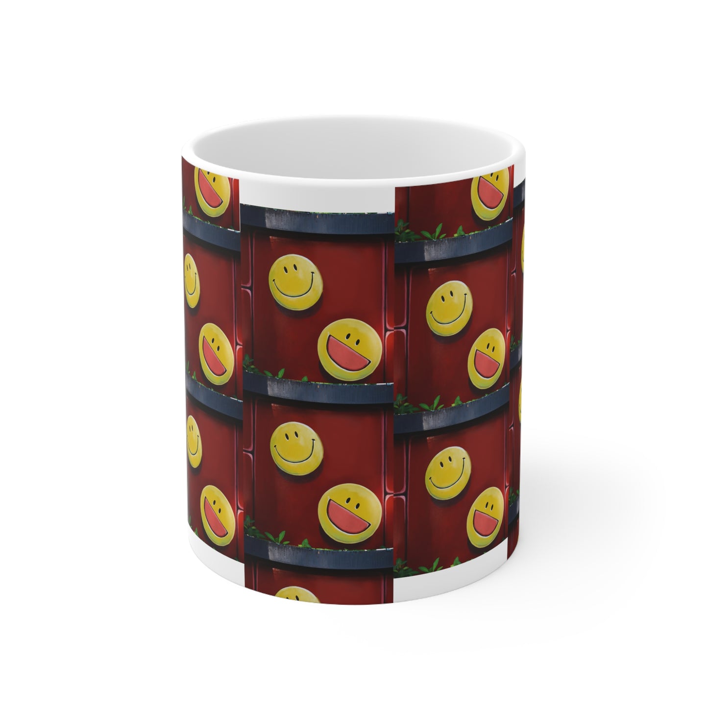 Happy Face Ceramic Mug 11oz