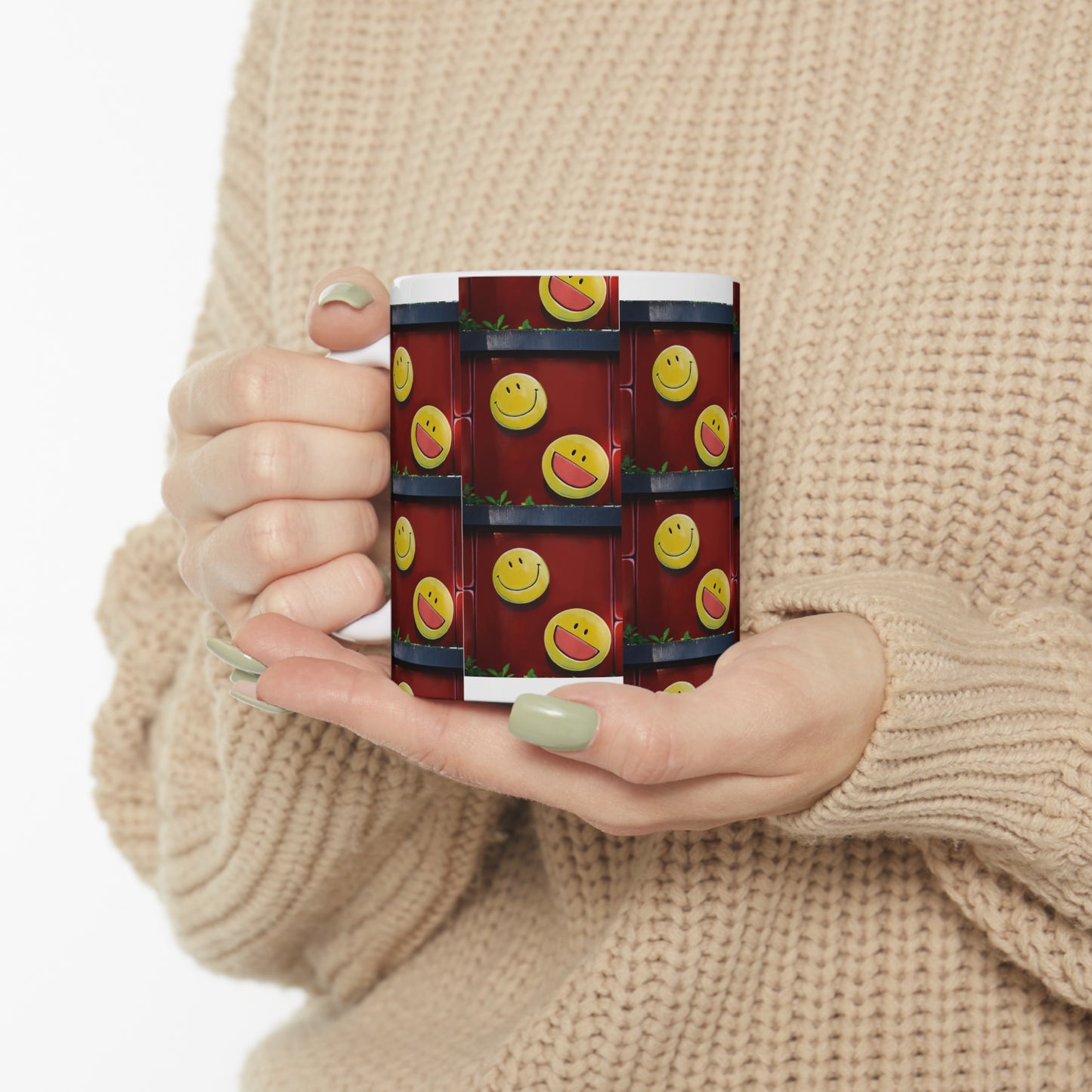 Happy Face Ceramic Mug 11oz