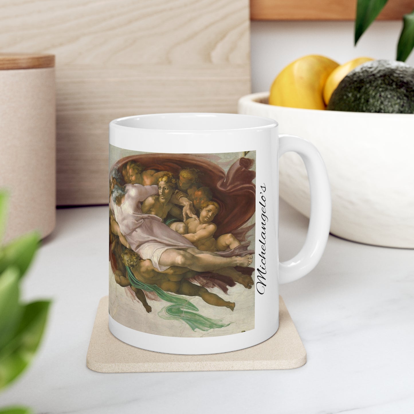 Michelangelo- Creation of Adam 11oz mug