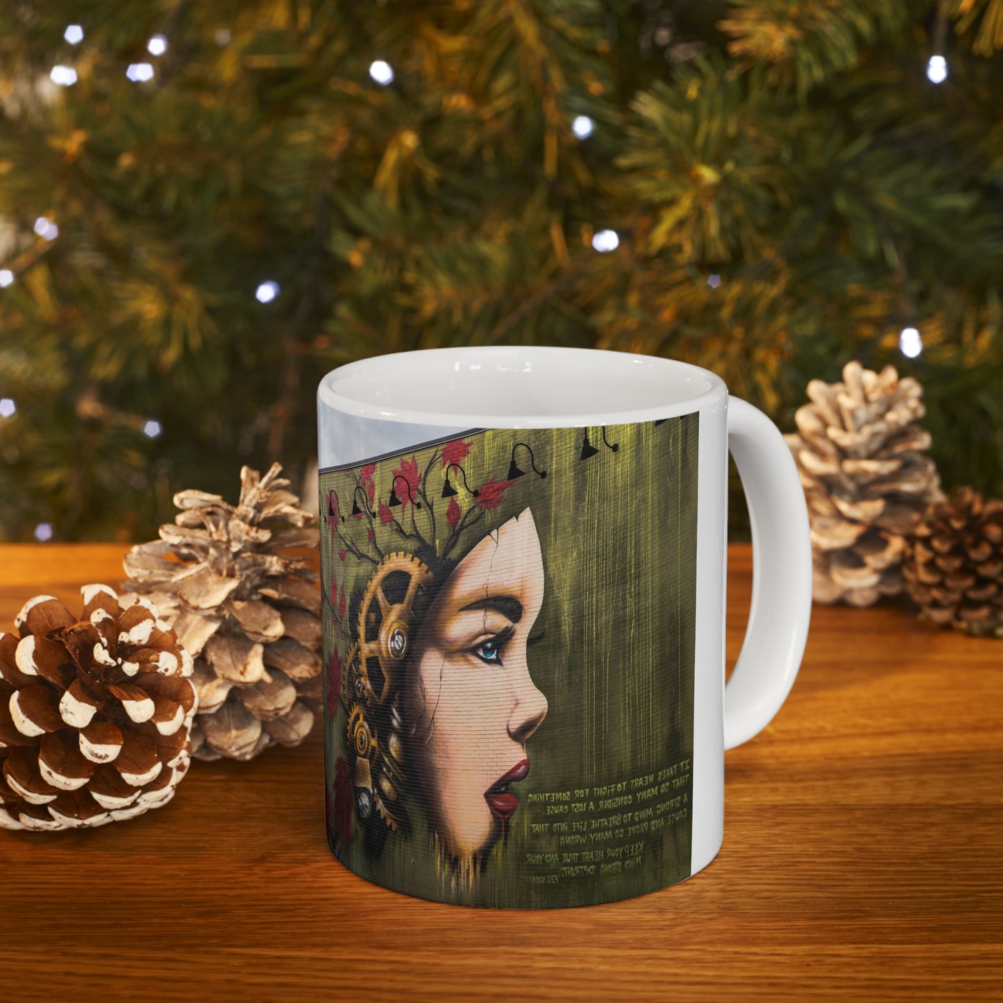 Steampunk Girl Ceramic Mug - 'Missouri's Heart and Mind' 11oz