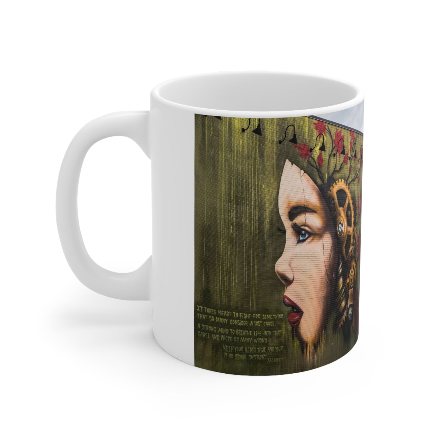 Steampunk Girl Ceramic Mug - 'Missouri's Heart and Mind' 11oz
