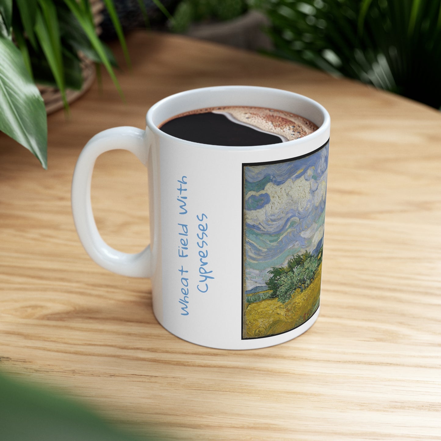 Vincent Van Gogh's- Wheat Field with Cypresses 11oz mug