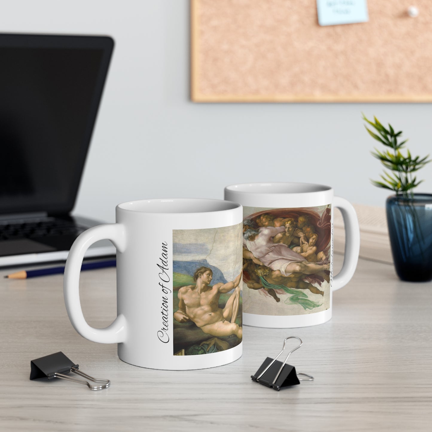 Michelangelo- Creation of Adam 11oz mug