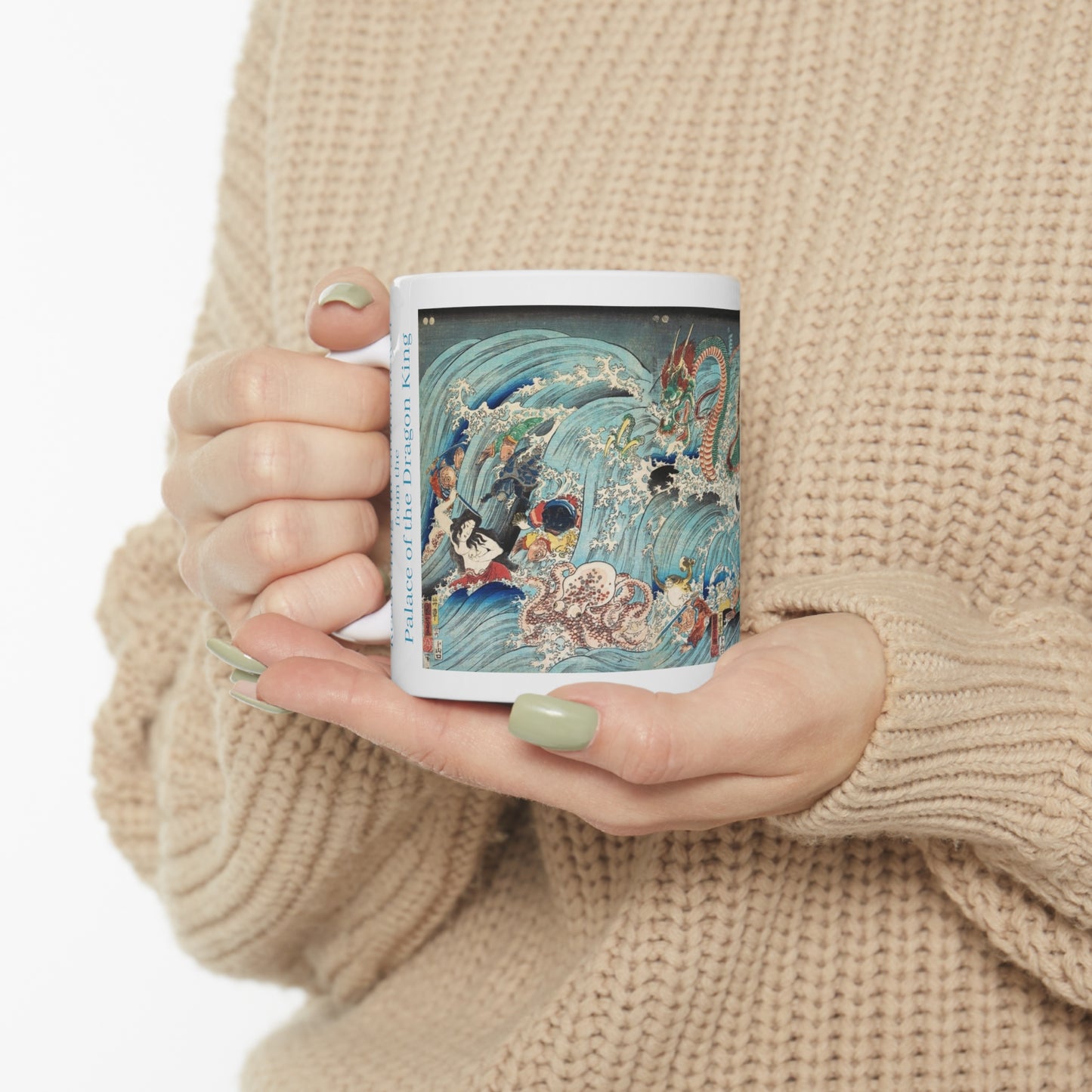 Utagawa Kuniyoshi's Recovering the Stolen Jewel from the Palace of the Dragon King 11oz mug