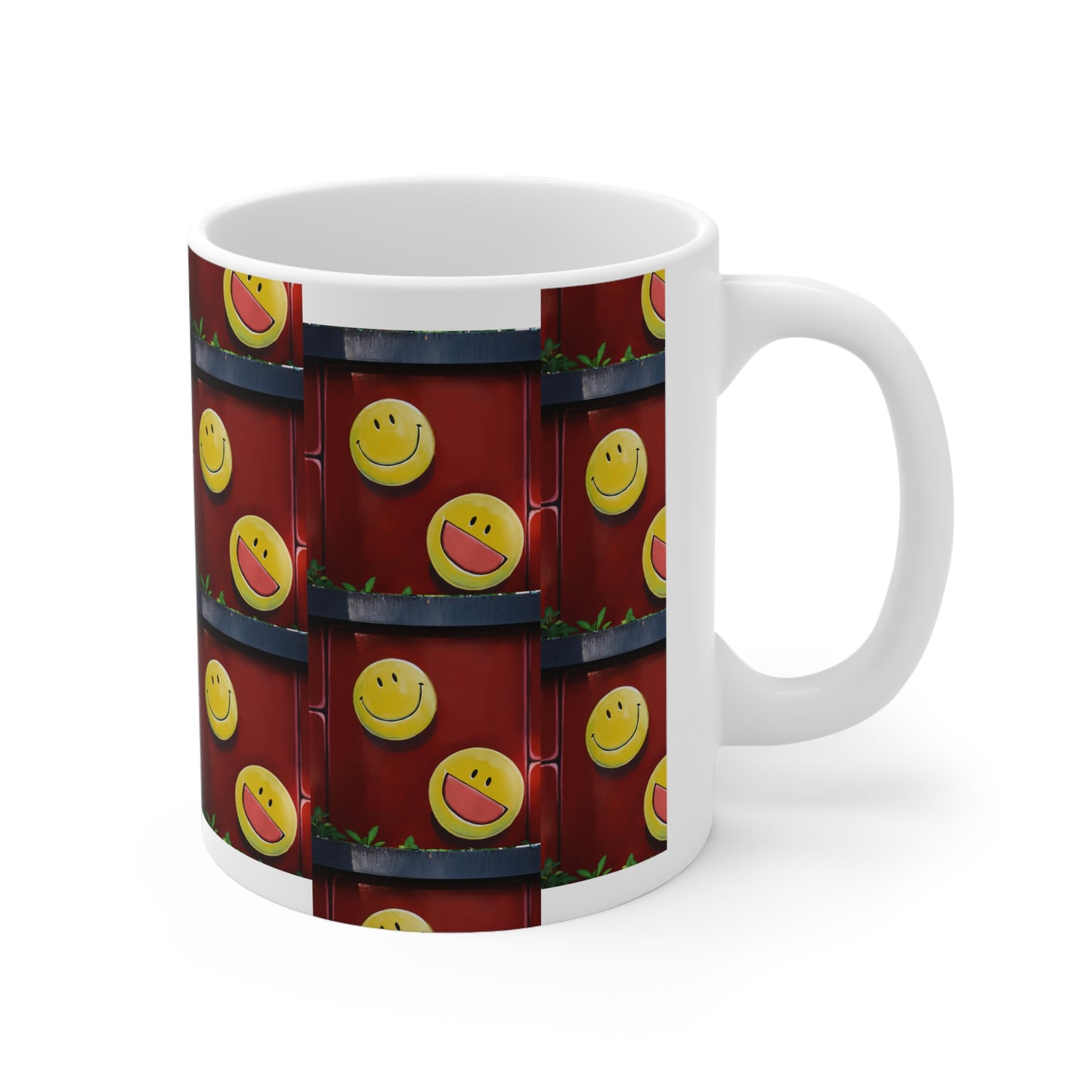 Happy Face Ceramic Mug 11oz