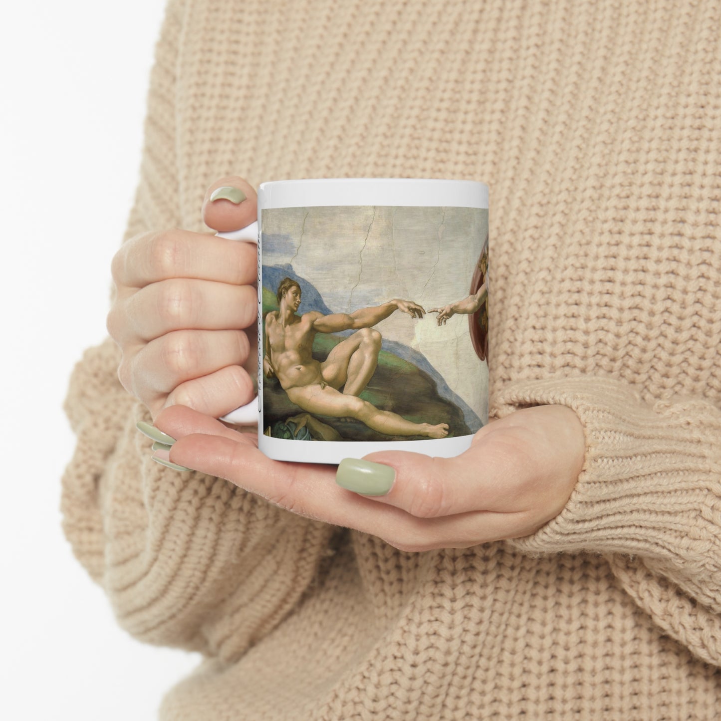 Michelangelo- Creation of Adam 11oz mug