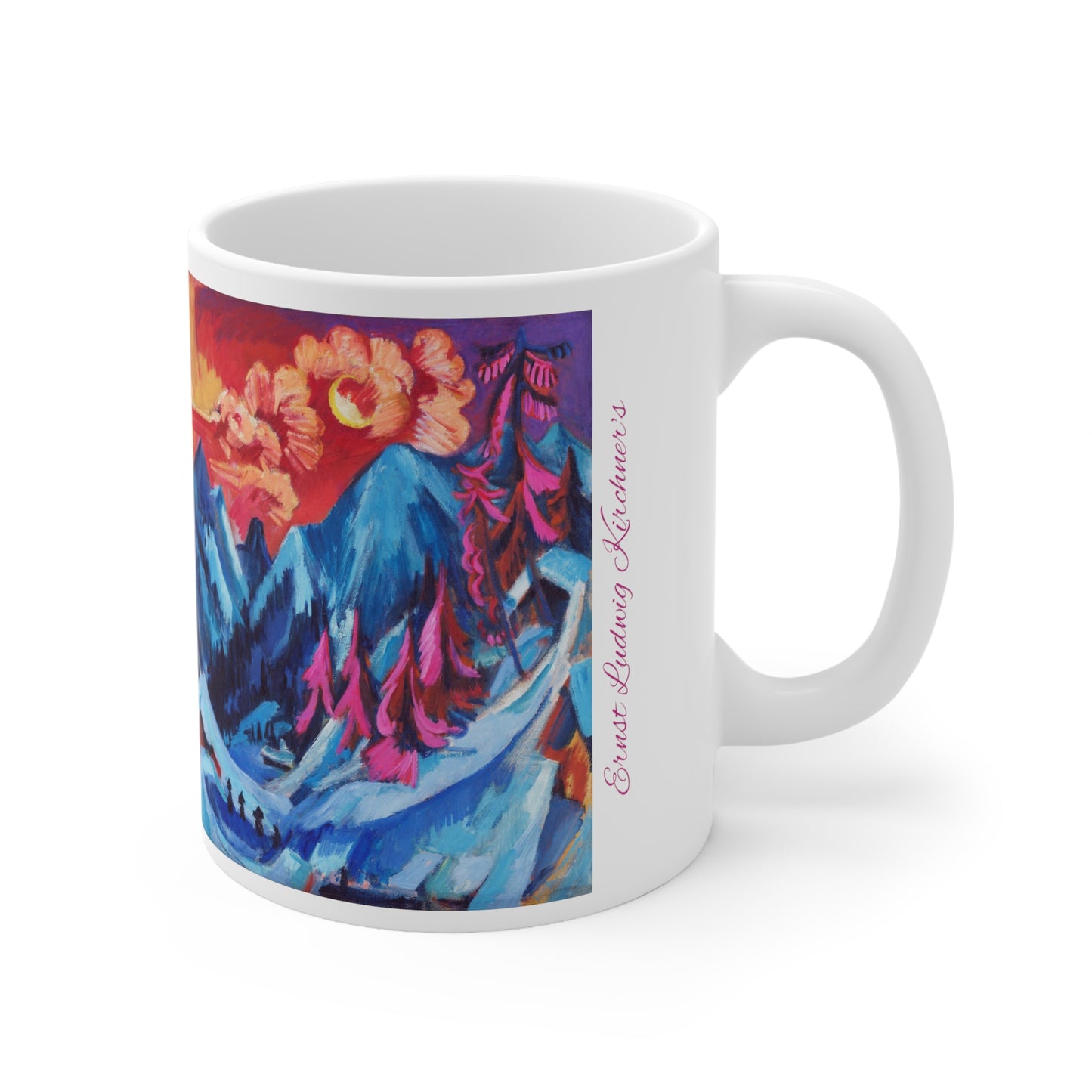 Ernst Ludwig Kirchner's Winter Landscape in Moonlight 11oz Mug
