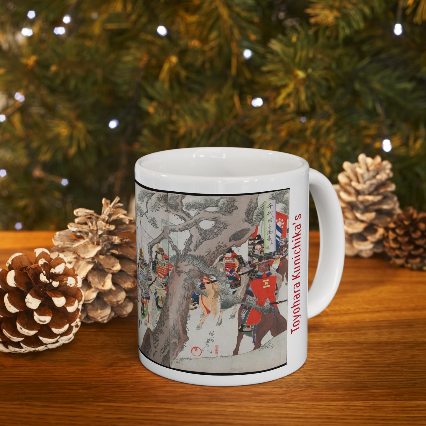 Toyohara Kunichika's Public Appearance of Shōgun 11oz mug