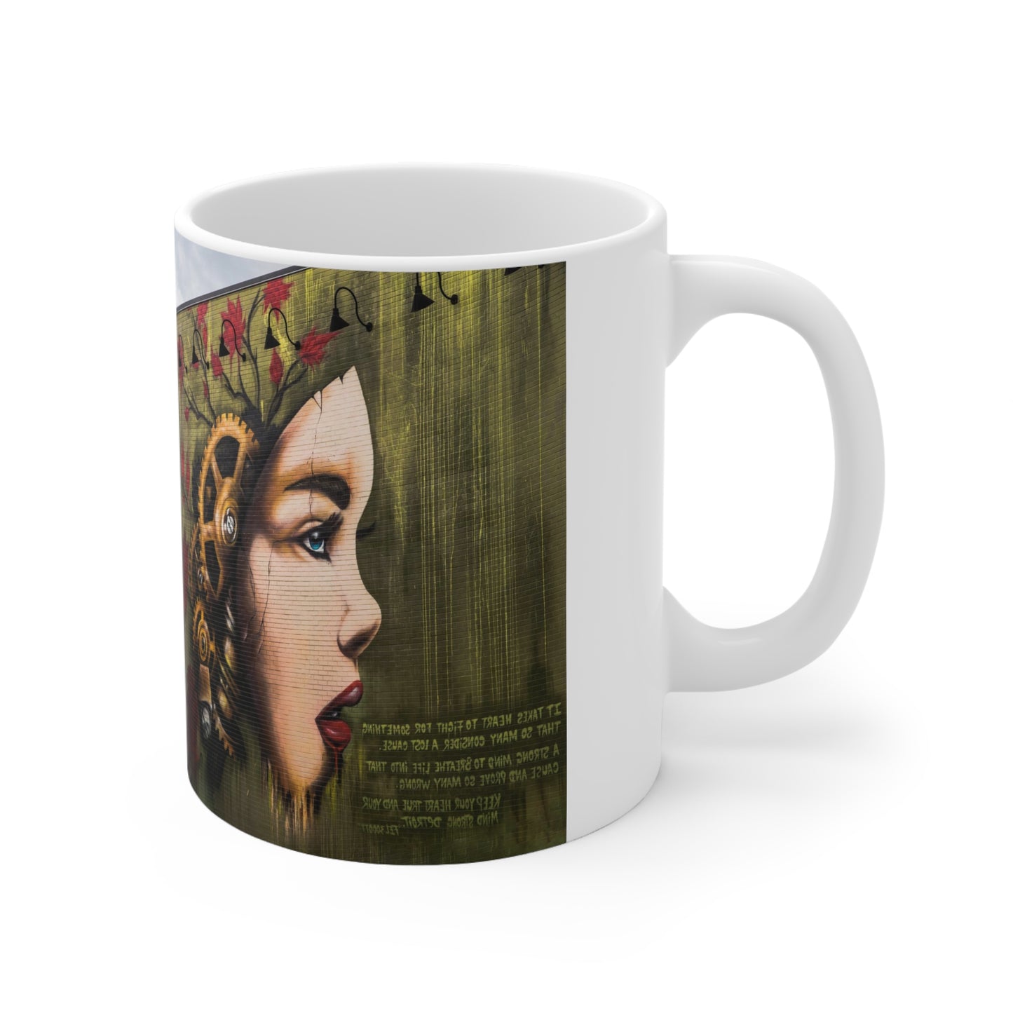 Steampunk Girl Ceramic Mug - 'Missouri's Heart and Mind' 11oz